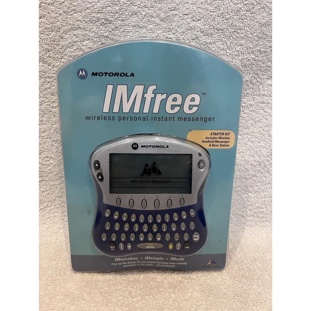 New Motorola‎ IMfree Wireless Personal Instant Messenger Kit AOL  513574